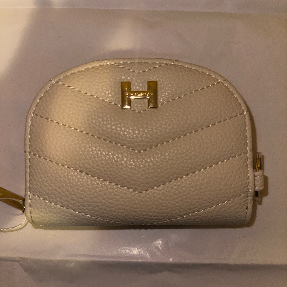 H by Halston Cream Quilted Wallet